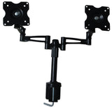 Two-Screen 10-25" Desk Monitor TV Plasma LED LCD Work Mount