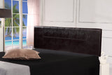 PU Leather King Bed Headboard Bedhead - Brown