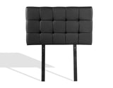 PU Leather Single Bed Deluxe Headboard Bedhead - Black