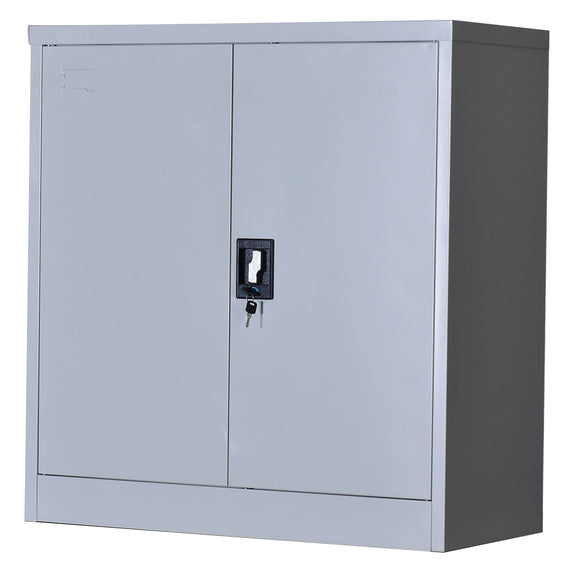 Two-Door Shelf Office Gym Filing Storage Locker Cabinet Safe