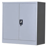 Two-Door Shelf Office Gym Filing Storage Locker Cabinet Safe