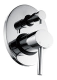 Chrome Bathroom Shower Wall Mixer Diverter w/ WaterMark