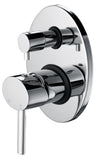 Chrome Bathroom Shower Wall Mixer Diverter w/ WaterMark