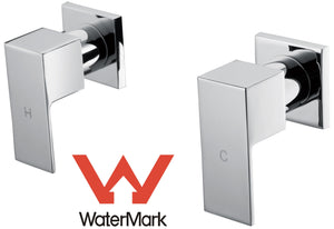 Chrome Bathroom Shower / Bath Mixer Tap Set w/ WaterMark