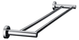 Double Classic Chrome Towel Bar Rail Bathroom