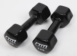 5kg Dumbbells Pair PVC Hand Weights Rubber Coated