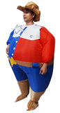 SHERIFF Fancy Dress Inflatable Suit -Fan Operated Costume