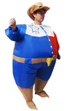 SHERIFF Fancy Dress Inflatable Suit -Fan Operated Costume