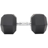 10KG Commercial Rubber Hex Dumbbell Gym Weight