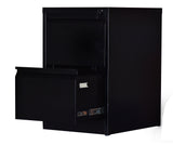 2-Drawer Shelf Office Gym Filing Storage Locker Cabinet