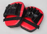 2 x Thai Boxing Punch Focus Gloves Kit Training Red & Black