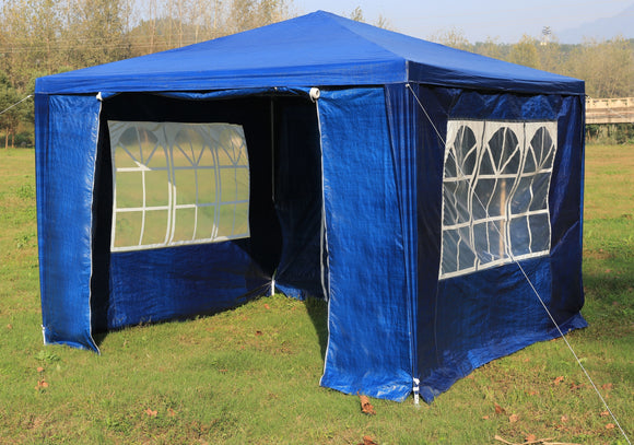 3x3m Gazebo Outdoor Marquee Tent Canopy Blue