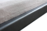 Queen PU Leather Deluxe Bed Frame Black