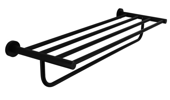 Classic Towel Bar Rail Bathroom Electroplated Matte Black Finish