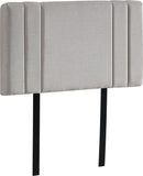 Linen Fabric Single Bed Deluxe Headboard Bedhead - Beige
