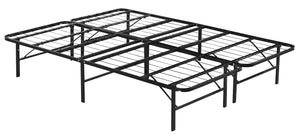 Queen Folding Metal Bed Frame Storage Platform Mattress Base