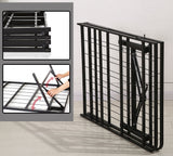 Queen Folding Metal Bed Frame Storage Platform Mattress Base