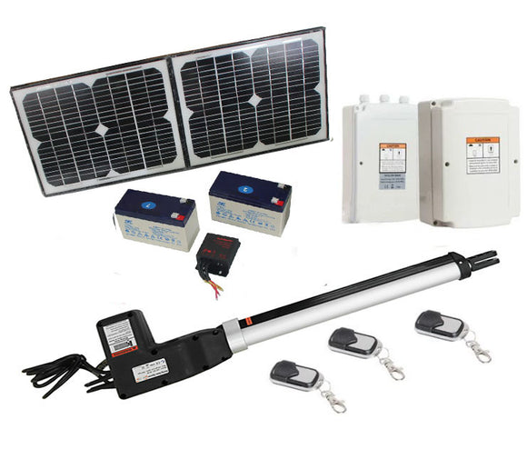 500KG 20W Solar Single Swing Auto Motor Remote Gate Opener