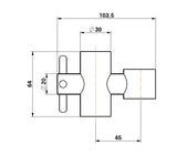 20mm Replacement Solid Brass Slide Rail Bracket Slider