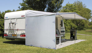 Pop Top Caravan Privacy Screen Sun Shade End Wall Roll Out Awning Side Extension