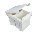 Pull Out Bin Kitchen Double Dual Slide Garbage Rubbish Waste 2X20L