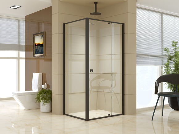 Semi Frameless Shower Screen (98~106)x 195cm & (77~80)x 195cm Side AS/NZS Glass