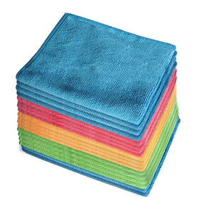 18x Microfibre Cleaning Cloth Microfiber Dish Car Gym Towel Glass 210GSM 40x30cm