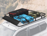 Universal Roof Rack Basket - Car Luggage Carrier Steel Cage Vehicle Cargo