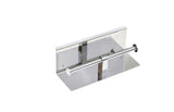 Stainless Steel Double Toilet Paper Holder Towel Roll Tissue Rack Storage Shelf