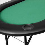 185cm 8 Player Folding Poker Blackjack Table with Cup Holder