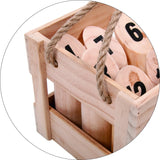 Number Toss Wooden Set Outdoor Games with Carry Case