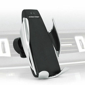 Automatic Clamping Wireless Car Charger Mount For iPhone Samsung Type-C Phones