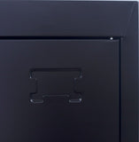 Standard Lock  One-Door Office Gym Shed Clothing Locker Cabinet Black