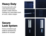 Padlock-operated lock One-Door Office Gym Shed Clothing Locker Cabinet Black