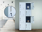 Standard Lock 4 Door Locker for Office Gym Grey