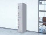 Padlock-operated lock 4 Door Locker for Office Gym Grey