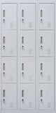 Standard locks 12 Door Locker for Office Gym - Light Grey