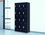 Standard locks 12 Door Locker for Office Gym - Black