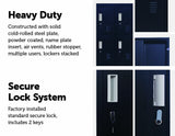 Standard locks 12 Door Locker for Office Gym - Black