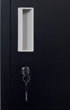 Standard locks 12 Door Locker for Office Gym - Black