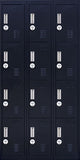 4-digit Combination Lock 12 Door Locker for  Office Gym - Light Grey