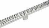 800mm Bathroom Shower Stainless Steel Grate Drain w/Centre outlet Floor Waste