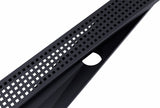 900mm Bathroom Shower Black Grate Drain w/Centre outlet Floor Waste Square Pattern