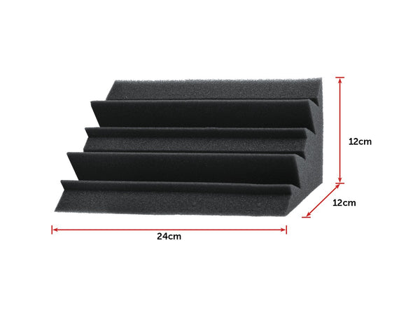 20pcs Studio Acoustic Foam Corner Bass Trap Sound Absorption Treatment Proofing