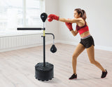 Free Standing Punching Bag Speedball Boxing Reflex Training Target Dummy Gym Black