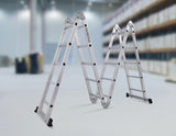 5.8m Multipurpose Ladder Aluminium Extension Folding Adjustable Step