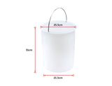 Kitchen Swing Pull Out Bin Stainless Steel Garbage Rubbish Waste Trash Can 14L