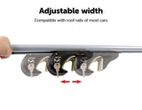 Universal Car Top Roof Rail Rack Cross Bar Aluminium Lockable 1350MM