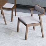 Elsa Dining chair with arm rest in GREY