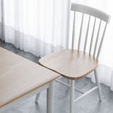 7pcs Scandinavian Dining Sets 1.5m Table 6 Chairs in Danish Natural Oak